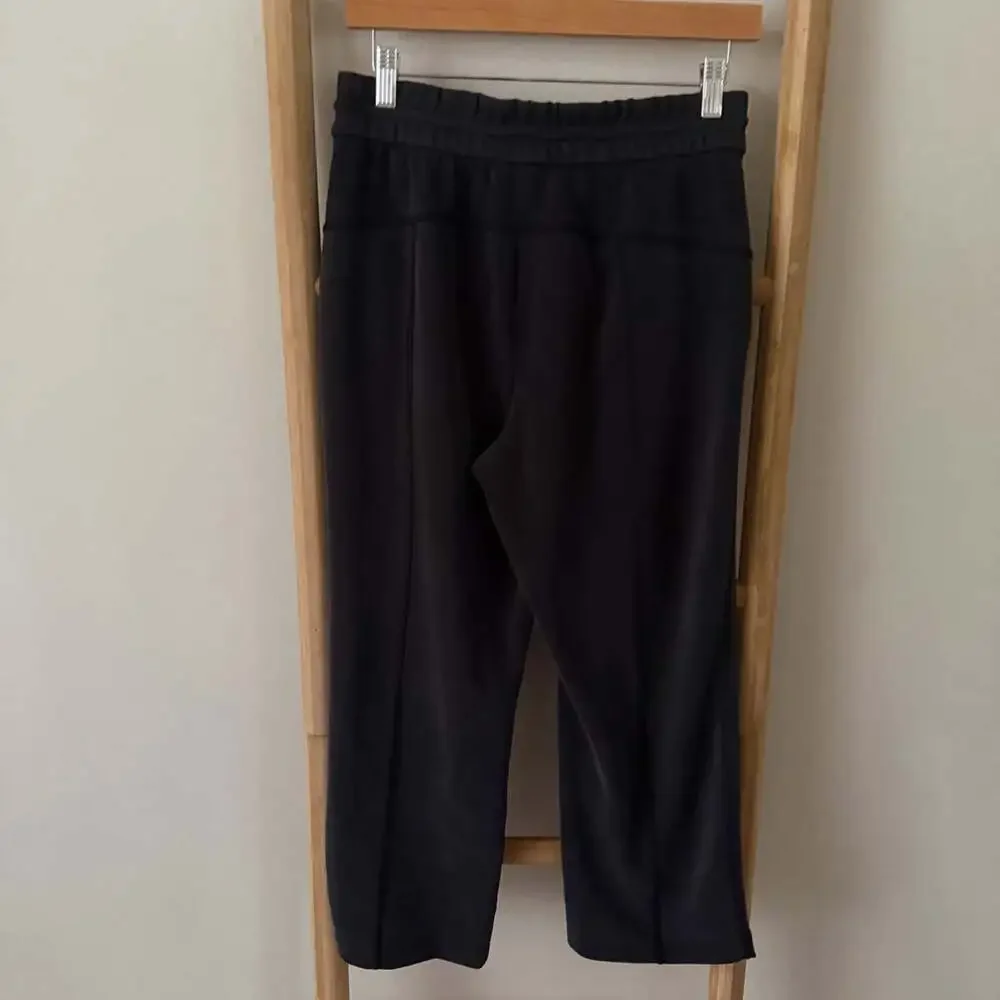 Lululemon Softstreme High Rise Straight Leg Cropped Pants Black Size 6